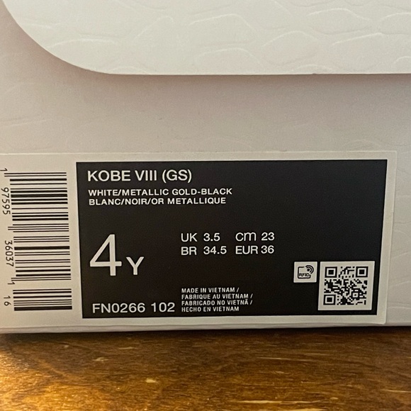 Nike Kobe 8 Protro GS 'Mambacita' FN0266-102 4Y Women's Size 5.5 - Picture 7 of 7